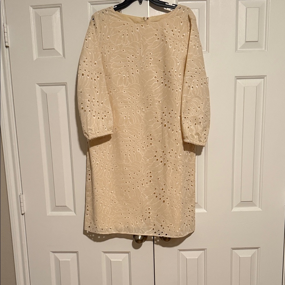 Preston & York Beige Embroidered Dress